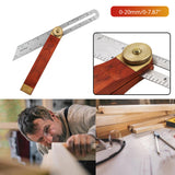 Wooden Marking Gauge Protractor T-Bevel Angle Ruler Woodworking Level Measuring Gauge Tool With Wooden Handle Drop forceful