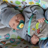 19 Inch Reborn Baby Doll Silicone Full Body Toddler Dolls Toy Rebirth Lifelike Boys And Girls Cute Newborn Toy Gift