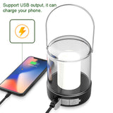 LED Camping Light USB Rechargeable Campsite Lantern Tent Lamp Power Bank with 3 Light Modes Stepless Dimming for Camping