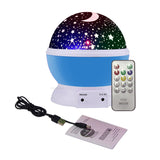 LED Rotierenden Stern Projektor Fernbedienung Neuheit urlaub Beleuchtung Mond Sky Rotation Kinder Kindergarten Nacht Licht Batt