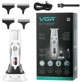 Full Metal Professional Body Hair Trimmer For Men Beard Stubble Hair Clipper Electric Edge Hair Cutter Machine Rechargeable