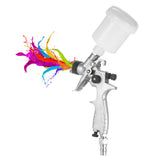 HVLP Spray Gun Gravity-Feed Airbrush Air Paint Sprayer with 1.0mm Nozzle for Car Furniture Spray Painted