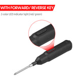 NANWEI 3.6V Cordless Screwdriver with Slotted Cross Screw Bit Hand Tool Electric Screwdriver USB Rechargeable Screw Driver
