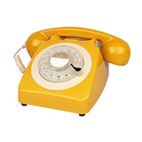 Rotary Dial Telephone Retro Old Fashioned Landline Phones Classic Corded Phone with Metal Bell and Redial Function Home Decor
