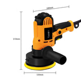 Electric Buffer Polisher 6 Inch for Polishing Sanding Waxing Variable Speed Detachable with Polishing Pads for Car Polishing