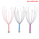 Head Relax Massager Head Hair Held Scalp Neck Equipment Stress Release Relax Massager Physician Steel Ball Massager