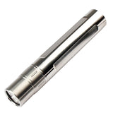 Silver LED Red Light Infrared Therapy Device Flashlight for Pain Relief Skincare Acne Infrared Light Stainless Steel