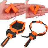 Woodworker Photo Frame With Strap Clamp Holder Miter Vise Ratchet Angle Clamp Band Tool 25mm*4m 35 Degree To 135 Degree Orange