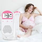 Home Pregnant woman Fetal Heart Rate Monitor Portable radiation-free Baby heartbeat Replaceable battery PR display Fetal Doppler