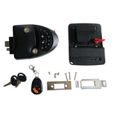 RV Keyless  Lock, Black Remote Control Lock Latch Handle Keyless Entry Keypad, Key Fobs Replacement  for Boat Motorhome