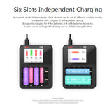 ISDT C4 EVO Smart Battery Charger with Type-C QC3.0 Output for AA AAA Li-ion Battery with IPS Display Screen and Fire Prevention
