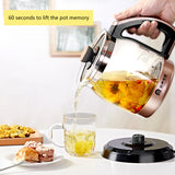 1.2L Electric Kettle Automatic Glass Health Preserving Pot Household Portable Mini Multi-function Cooker Tea Dessert Cooker