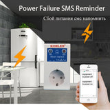16A GSM Temperature Controller Socket Power Off Alarm Home Smart Relay Switch Intelligent SMS Outlet Remote Control Gate Opener
