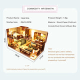 Cutebee DIY DollHouse Wooden Doll Houses Miniature Dollhouse Furniture Kit Toys for Children New Year Christmas Gift  Casa M025