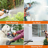 8 Pattern Garden Water Gun Hose Nozzle Mutifunctional Household Car Washing Yard Water Sprayer Pipe Tube Nozzle Sprinkle Tools
