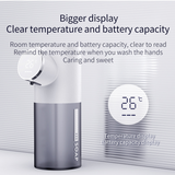 Automatic Liquid Soap Dispenser Touchless Sensor Foam Machine with Temperature Display USB Rechargeablefor Bathroom Equipment