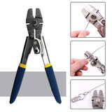 Wire Rope Crimping Tool Wire Rope Swager Crimper Fishing Crimping Aluminum Double Barrel Ferrule Crimping Loop SleeveKit