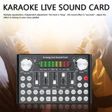 F9 Bluetooth Webcast Sound Card 18 Sound Headset Microphone Live Streamer Broadcast Sound Card for Computer PC