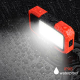 LED Work Light LED Magnetic Base  Clip Battery COB Flashlight Bright Handled Work Lamp For Car Repair Camping Emergency