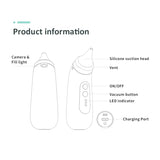 Baby Nose Cleaner Camera,Babies Nose Sucker Picker,Newborn Nasal Aspirator Otoscope APP Visualization On Mobile Phone