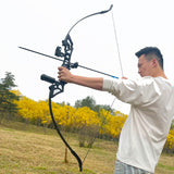 Archery 40-50LBS Metal Handle Bow Recurve Traditional Hunting Game Practise Tool Handed Archery jungle Bow Arrow Shooting Bow