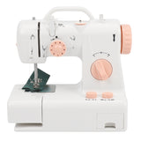 Mini Sewing Machine Fhsm-318 Built-In Light Household Multi-Function Crafting Mending Machine Design Easily Carried Eu Plug