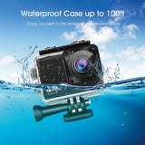 4K / 60Fps WIFI Action Camera 170 degree Wideangle EIS Underwater Waterproof Camera Helmet Go Sports Pro Vlog Camera
