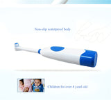 1 Set Electric Toothbrush With 2 Brush Heads Battery Operated Oral Hygiene No Rechargeable Teeth Brush For Children