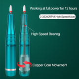 Electric Nail Drill Machine 35000RPM Built-in 2600mAh Battery Portable Nail Polisher Grinding Device Nail Tool 10 Hours of Use