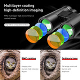 Professional Binoculars HD 10/12x42 BAK4 Prism Zoom Binocular High Power 87m/1000m Low Light Night Vision Camping Telescope
