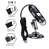 Mini Handheld 1000X/1600X Wifi/USB Digital Microscope Magnification Biological Microscope Skin Analyzer Skin Detector