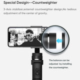 Funsnap Capture1/2 3Axis Handheld Gimbal Stabilizer For Smartphone Samsung Iphone Gopro Camera Action Gimbal Kit IOS Android