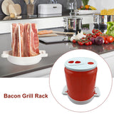 2PCS Yummy Can Bacon Microwave Grill Bacon Grill Pan Kitchen Oven Grill Box Grill Pot