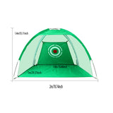 2M Golf Practice Net Golf Cage Foldable Oxford Cloth Golf Hitting Cage Garden Grassland Golf Training Aids