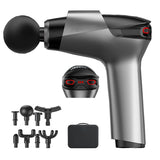 Massage Gun High Frequency With 7Clolors Breathing Light Muscle Relax Body Relaxation Electric Massager Professional Fascia Gun