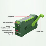 Multifunctional Radio Hand Crank Dynamo Solar Powered AM FM NOAA Weather Radio Flashlight 10000mAh Power Bank for Cell Phone