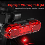 Bicycle Lights USB Charging LED Warning Lights Night Bike Rear Light Mountain Bike Equipment Bicycle Lights Bicycle Accessories