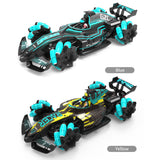 2.4GHz 4WD RC Stunt Car 1/12 RC Spray Car 25km/h Remote Control Car 2 Control Mode with Light Engine Sound 360 Rotation for Kids
