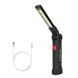 Rechargeable LED Work Light Magnetic Base Ultra Bright COB Flashlight Inspection Lamp for Car Repair, Home Using,Outdoor Camping