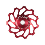 Lixada MTB Road Bike Ceramic Pulley 7075 Aluminum Alloy Rear Derailleur 13T Guide Cycling Ceramics Bearing for Jockey Wheel