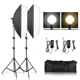 2 Color Free Adjustable LED Softbox Lighting Kit  45W Continuous Light Box With 2M Tripiod  For Photo Studio Video