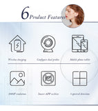 Wireless WiFi HD Scalp/Skin /Hair follicle Detector Skin UV Analyzer Skin Hair follicle Testing Examination Magnifying Analyzer