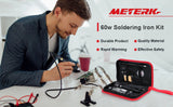 Meterk 14 in 1 Soldering Iron Kit 60W Adjustable Temperature Welding Soldering Iron with ON/OFF Switch 5pcs Soldering Tip Solder