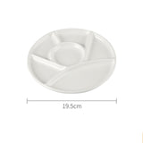 Flower Plum Rectangle Ceramic Palette Color Mixing Paint Palette Tray For Watercolor Gouache Acrylic Painting Art Supplies