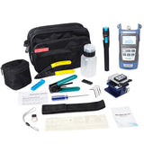 DEBAOFU 12pcs/set Fiber Optic FTTH Cold connection Tool Kit  FC-6S Fiber Cleaver Optical Power Meter 5km Visual Fault Locator