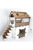 Terraced Layer Cat House Cat Play Areas Stepped Roofing Story Houses Playground Hot Houses for Cats Fun Toys