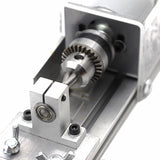 Mini DIY Lathe Woodworking Machine Grinding and Polishing Beads Polishing Drill Rotary Tool Wood Working with Power Supply