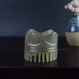 Natural Horn Massage Brush Anti-Static Horn Massage Comb Head Acupoint Massage Tool Acupuncture Pressure Therapy Health Care