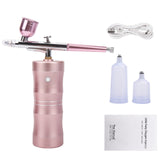 Facial Airbrush Water Oxygen Injector Machine Compressor Nano Fog Mist Sprayer Makeup Infusion Apparatus Cake Nail Art Spray Gun