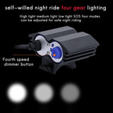 LEDX2 Bicycle Light Taillight Set Outdoor Cycling Lighting Glare 3 Hours Headlight M2 Mountain Bike Light